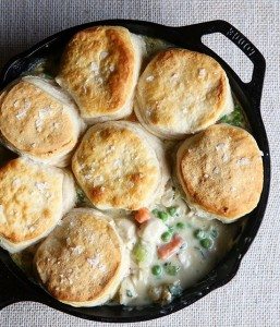 Skillet chicken and dumplings