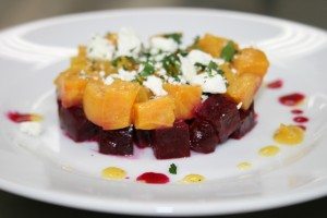 beet and goat cheese salad