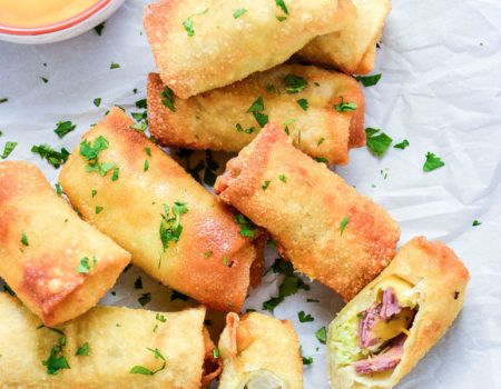 corned beef and cabbage spring rolls